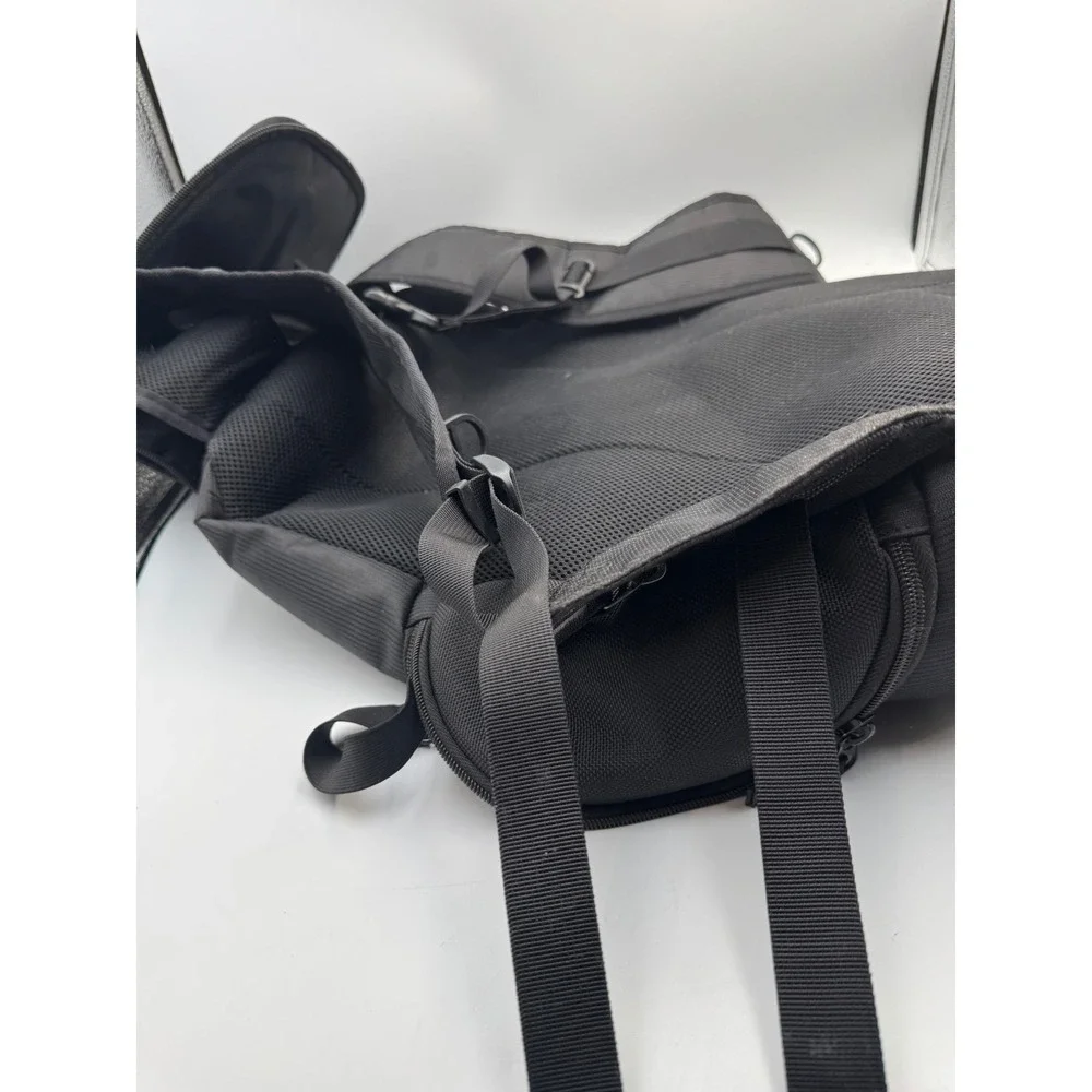 CODi Black Ballistic Nylon Laptop Backpack Tech Travel Bag Multi-Pocket Unisex